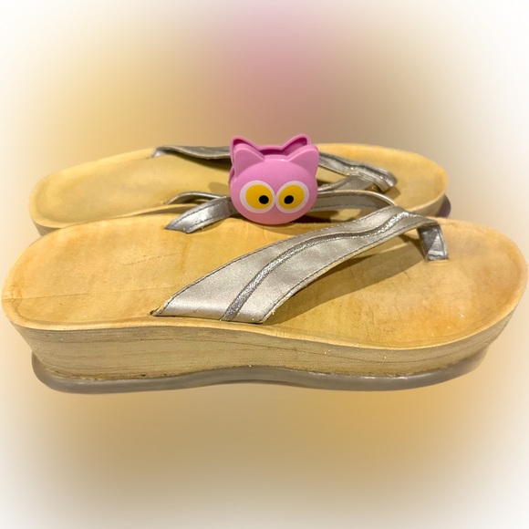 Women's Platform Flip-Flop Wedge Sandals. Very! sz 7 Super Cute! - Picture 4 of 5